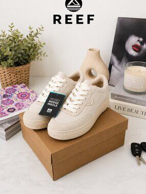 Reef Women's Cream Platform Lace-Up Sneakers